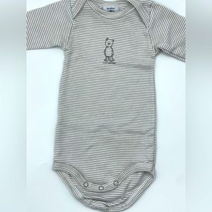 Petit bateau- long sleeve striped onesie. 💯 cotton. Very good condition.